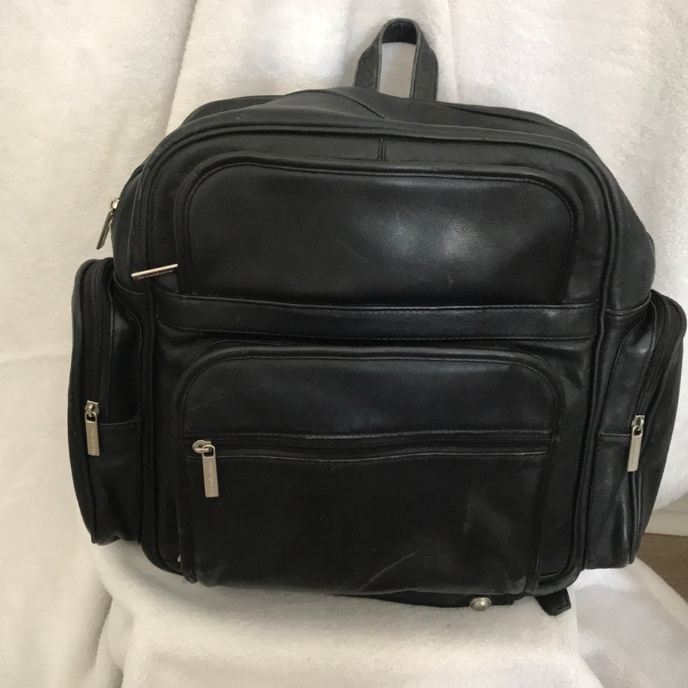 Brookstone All Leather Backpack